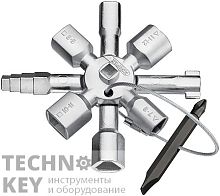 Ключ TwinKey для распространенных шкафов и систем запирания KNIPEX 00 11 01 KN-001101 фото