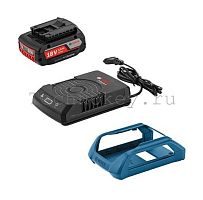 Аккумулятор + ЗУ Bosch Li-Ion1 x 18 В; 2,0Ah + 1 x AL1830 W-UNI (БЕСПРОВОДНАЯ СИСТЕМА ЗАРЯДКИ) 1600A003NA фото